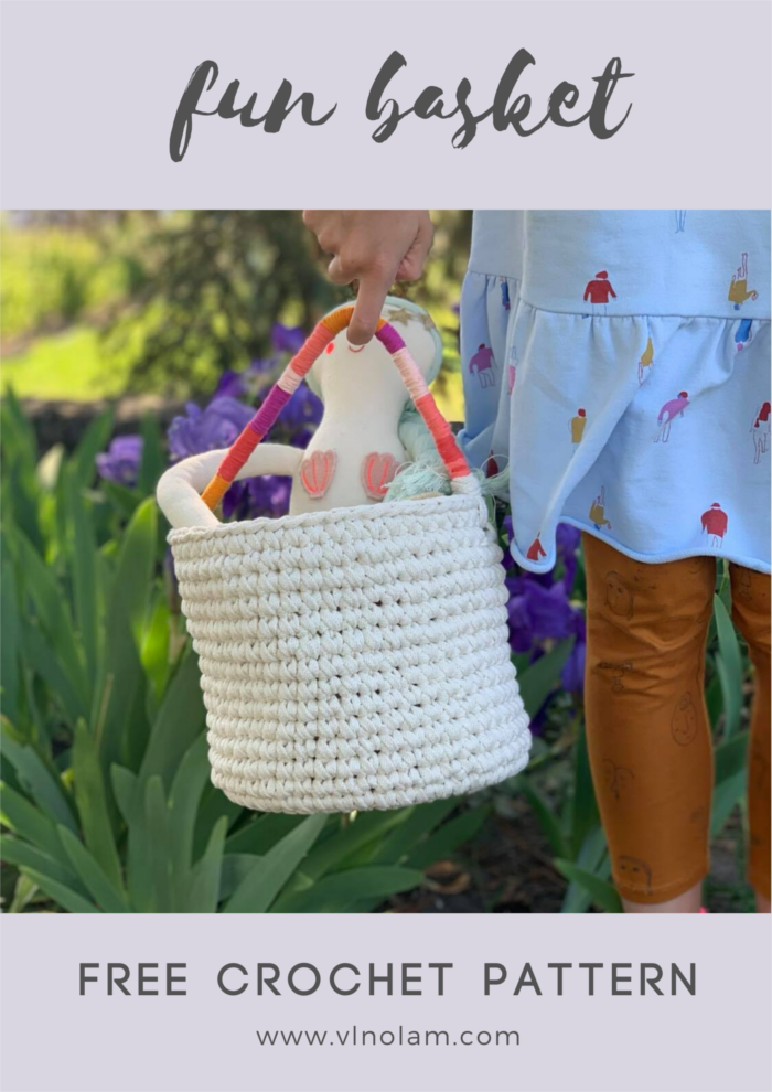 CROCHET FUN BASKET FOR KIDS