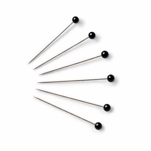 pins with black head 0.60x30mm