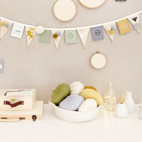 canvas mini garland