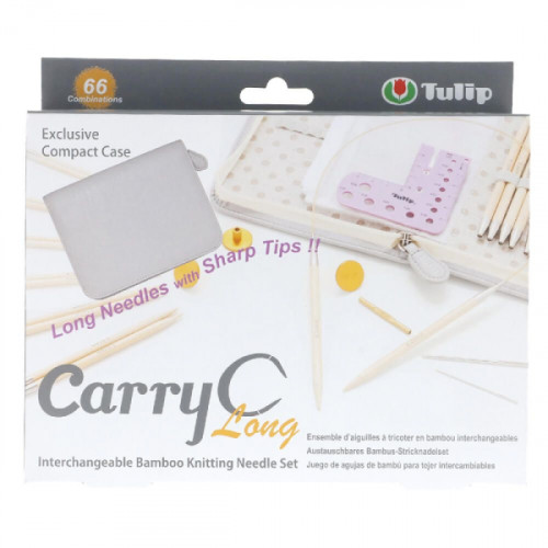 tulip carryc long interchangeable needle set bamboo 3.50 mm - 9.00 mm