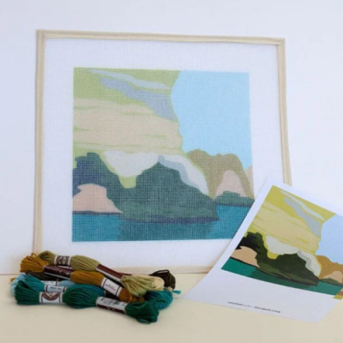 grotto n.2 sada na vysivanie needlepoint technikou / tapiséria / gobelín