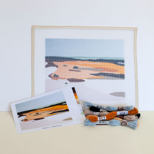 sada na vysivanie needlepoint technikou / tapiséria / gobelín dunes no.7