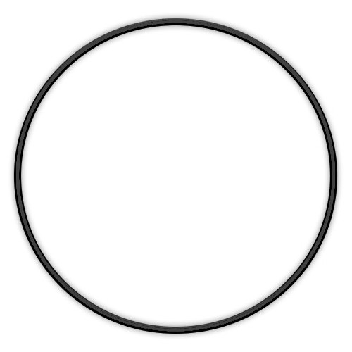 kovový kruh zlatý/strieborný/čierny/ružové zlato - čierny 30 cm