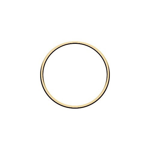 kovový kruh zlatý/strieborný/čierny/ružové zlato - zlatý 10 cm
