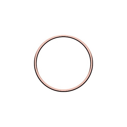 metal ring gold/silver/black/rose gold - rose gold 10 cm