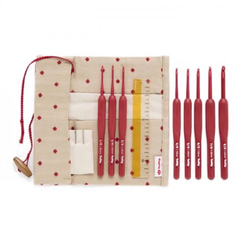 tulip etimo red crochet hook set