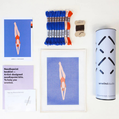 Diver Needlepoint Kit