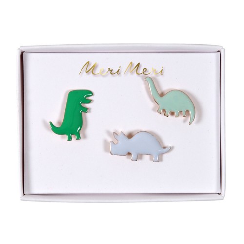 dino enamel pins